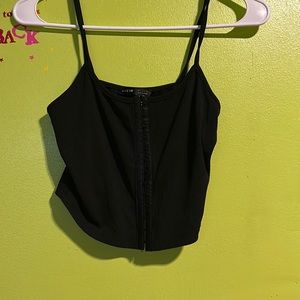 black crop top